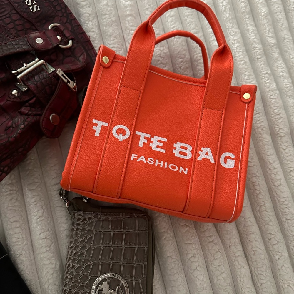 Orange Tote Bag by